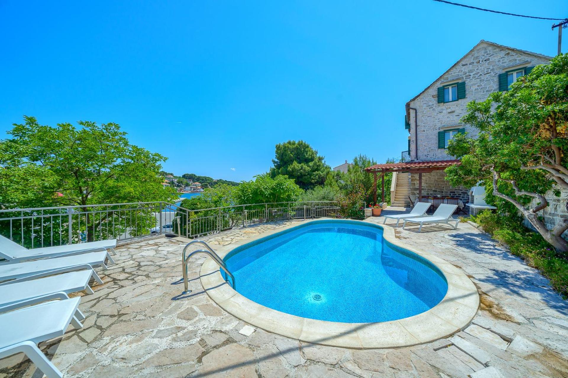 Villa Bonaca Perfect Location For A Holiday With Friends Or Family, Heated Pool Sumartin Eksteriør billede