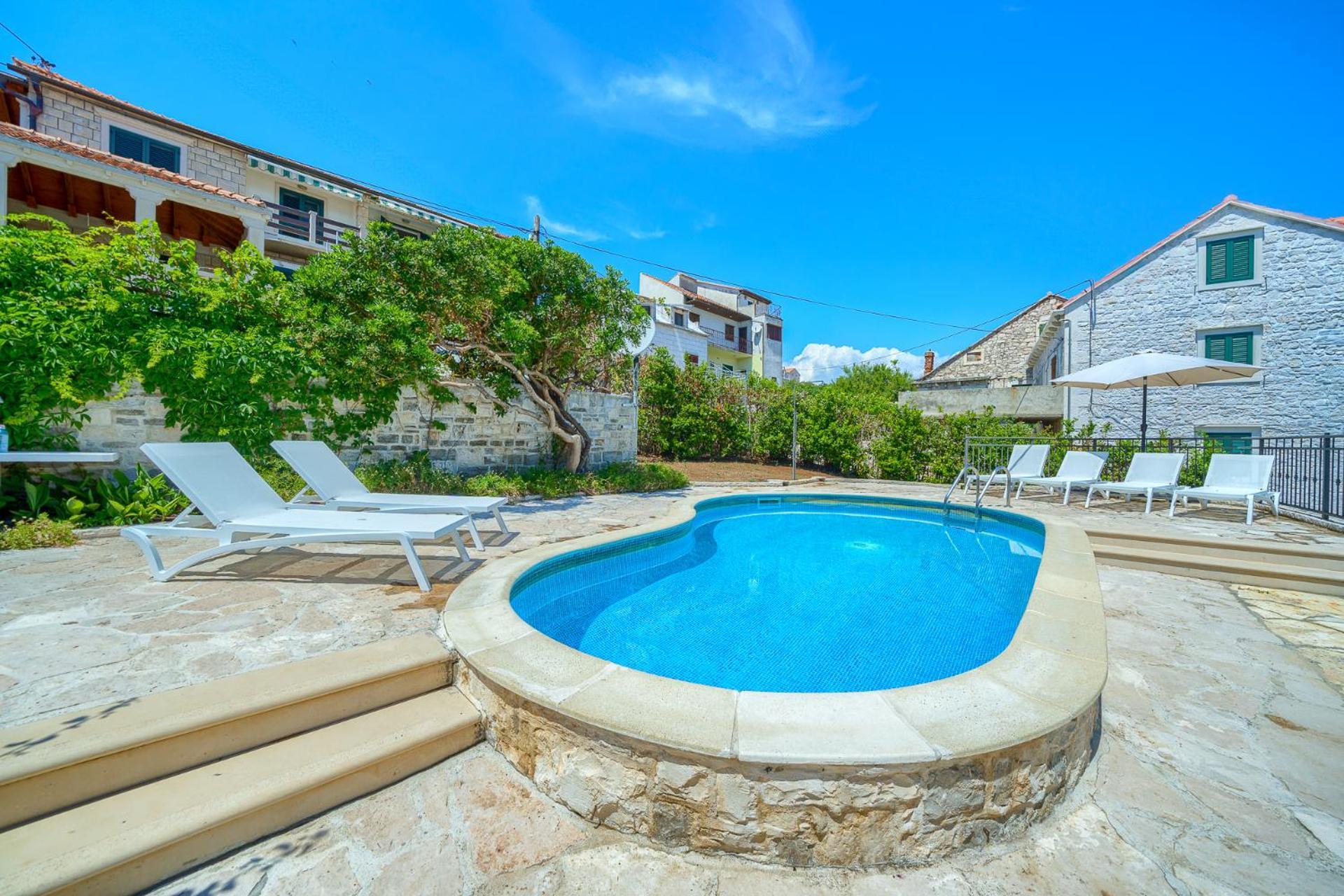 Villa Bonaca Perfect Location For A Holiday With Friends Or Family, Heated Pool Sumartin Eksteriør billede