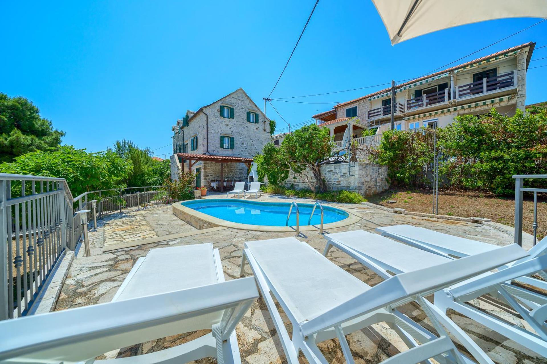 Villa Bonaca Perfect Location For A Holiday With Friends Or Family, Heated Pool Sumartin Eksteriør billede