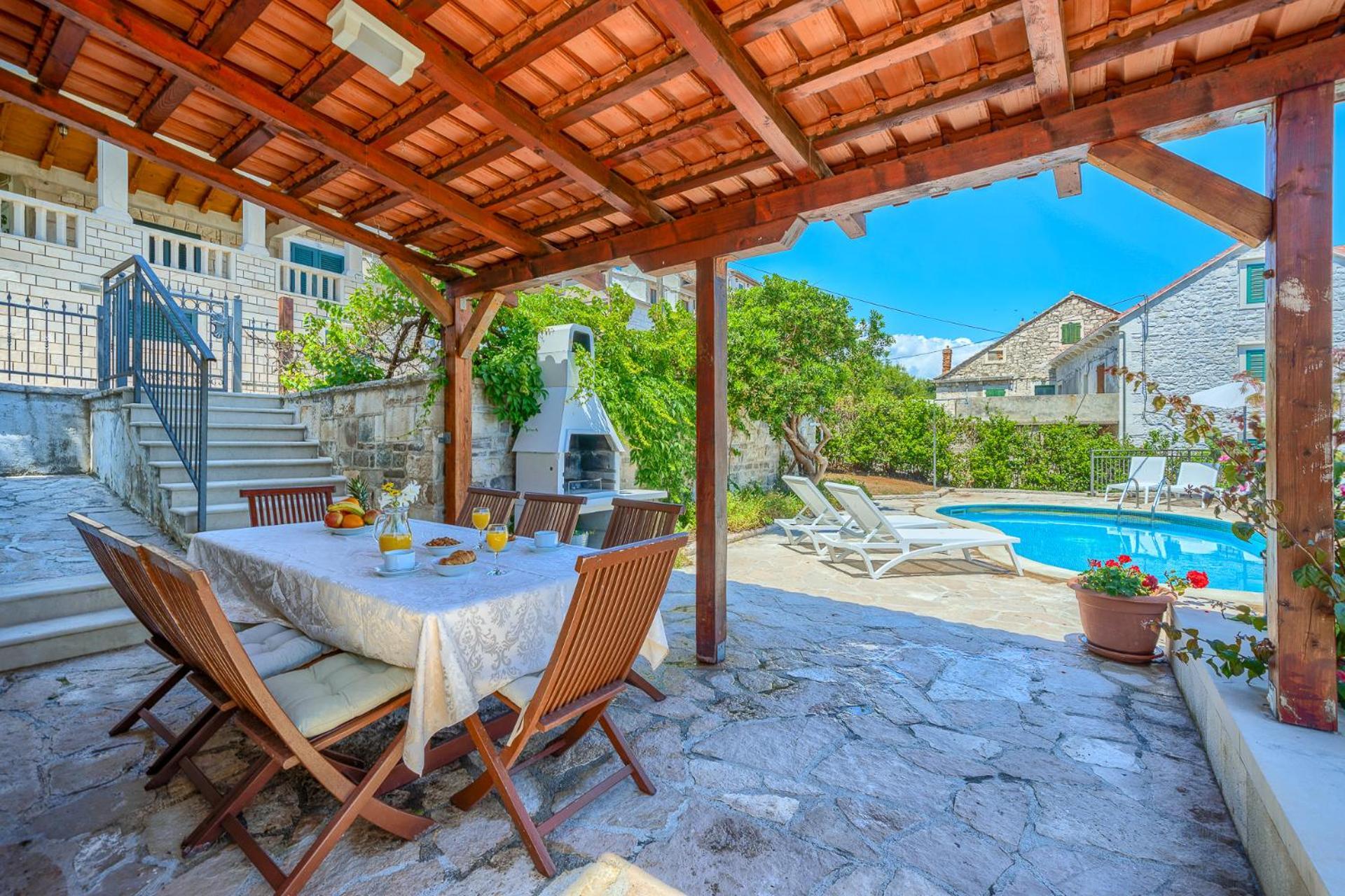 Villa Bonaca Perfect Location For A Holiday With Friends Or Family, Heated Pool Sumartin Eksteriør billede
